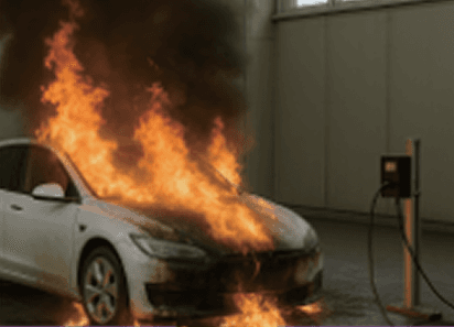 전기차 전소 실험